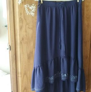 Embroidered Folk Skirt